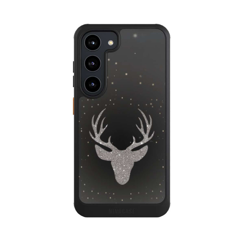 Galaxy S23 NIVOcore Hirsch Glitzer Look