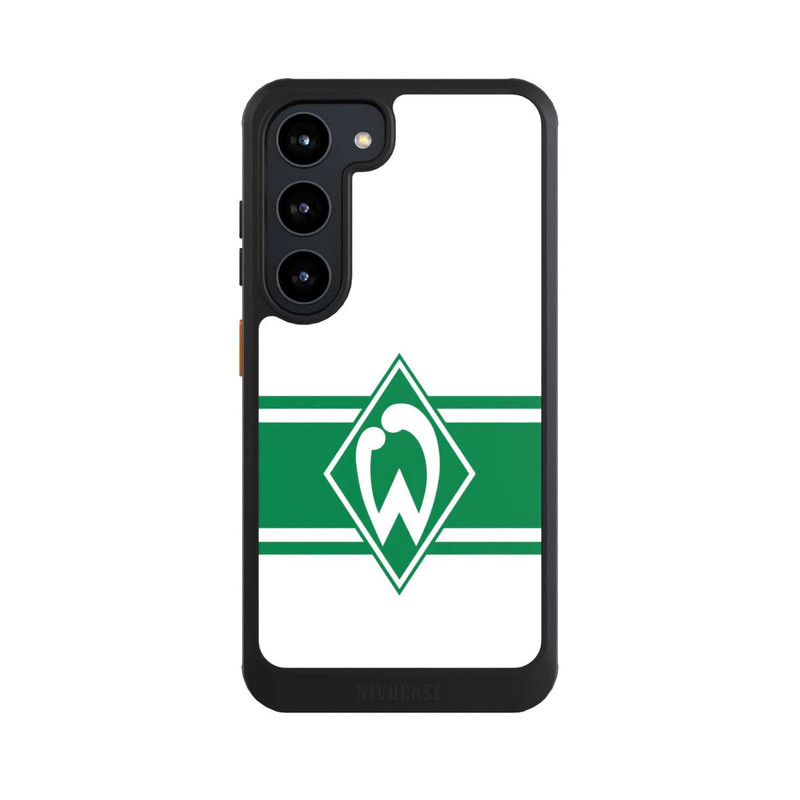 Galaxy S23 NIVOcore Werder Stripes White
