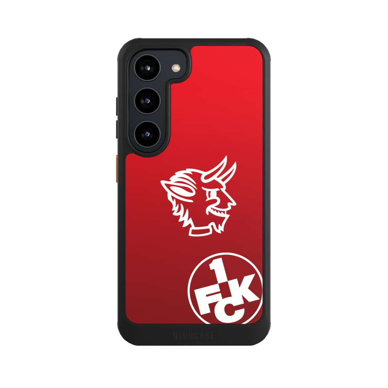 Galaxy S23 NIVOcore Teufelskopf FCK auf Rot