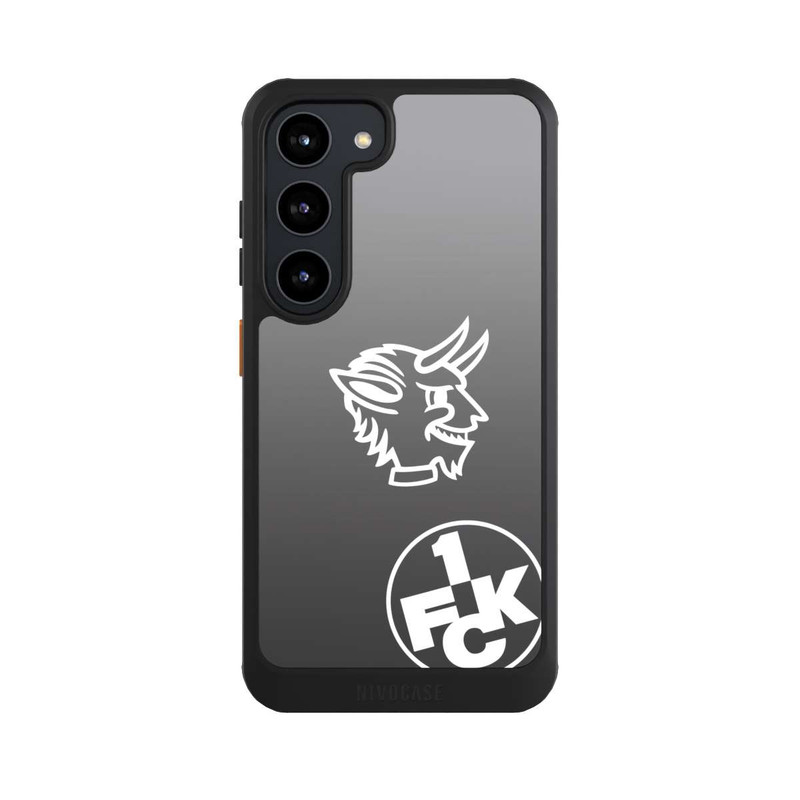 Galaxy S23 NIVOcore Teufelskopf FCK auf Schwarz