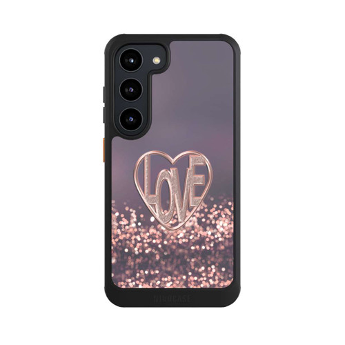 Samsung Galaxy S23 NIVOcore LOVE Glitzerrosa