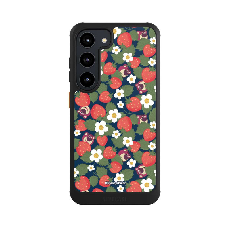 Galaxy S23 NIVOcore Lotso Toy Story Strawberry Flower Pattern