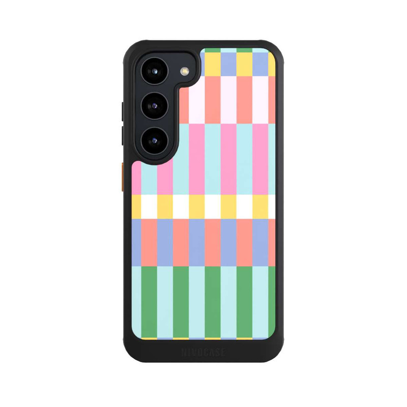 Galaxy S23 NIVOcore Checked Theme Pastel