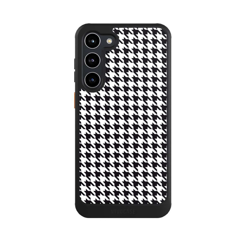 Galaxy S23 + NIVOcore Houndstooth black-white