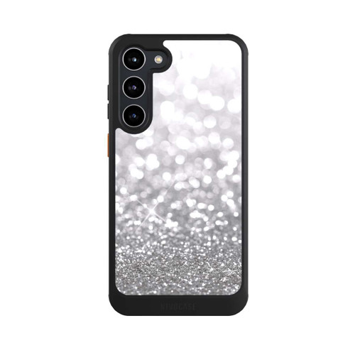 Samsung Galaxy S23+ NIVOcore Pluie de Paillettes Argentées Look
