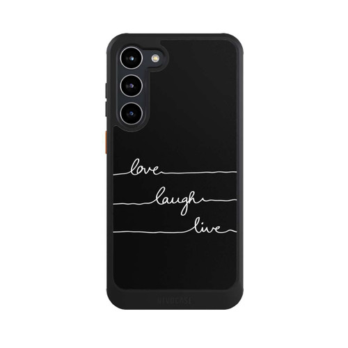 Samsung Galaxy S23+ NIVOcore Love Laugh Live blanc/noir