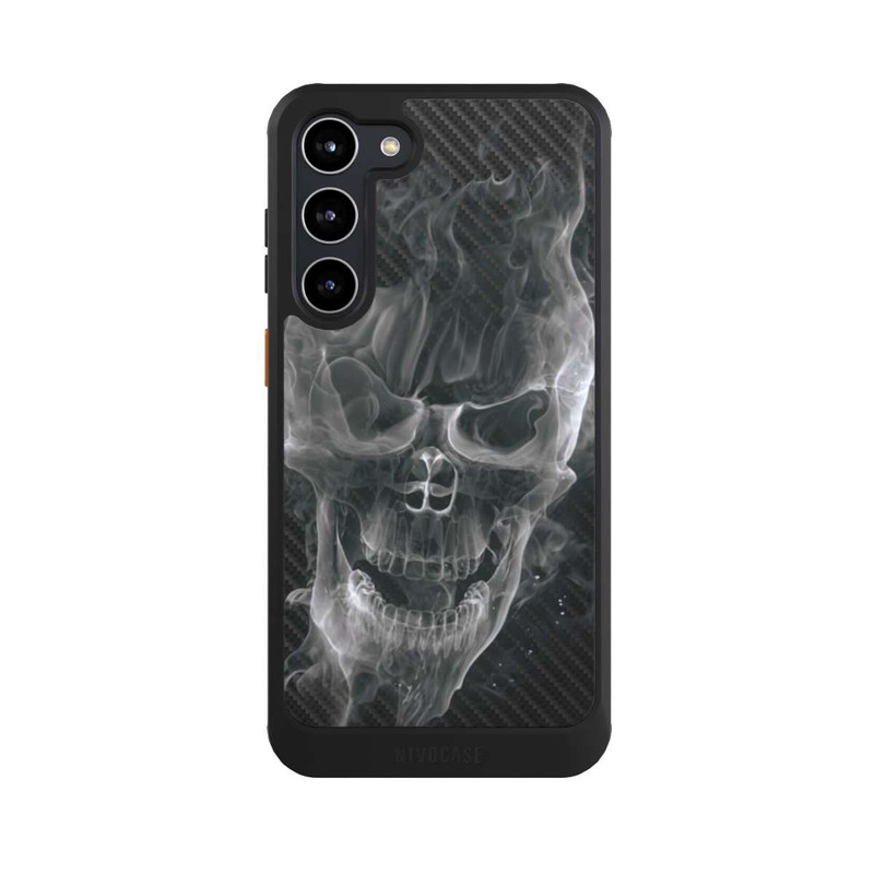Galaxy S23 + NIVOcore rauchender Totenkopf Carbon
