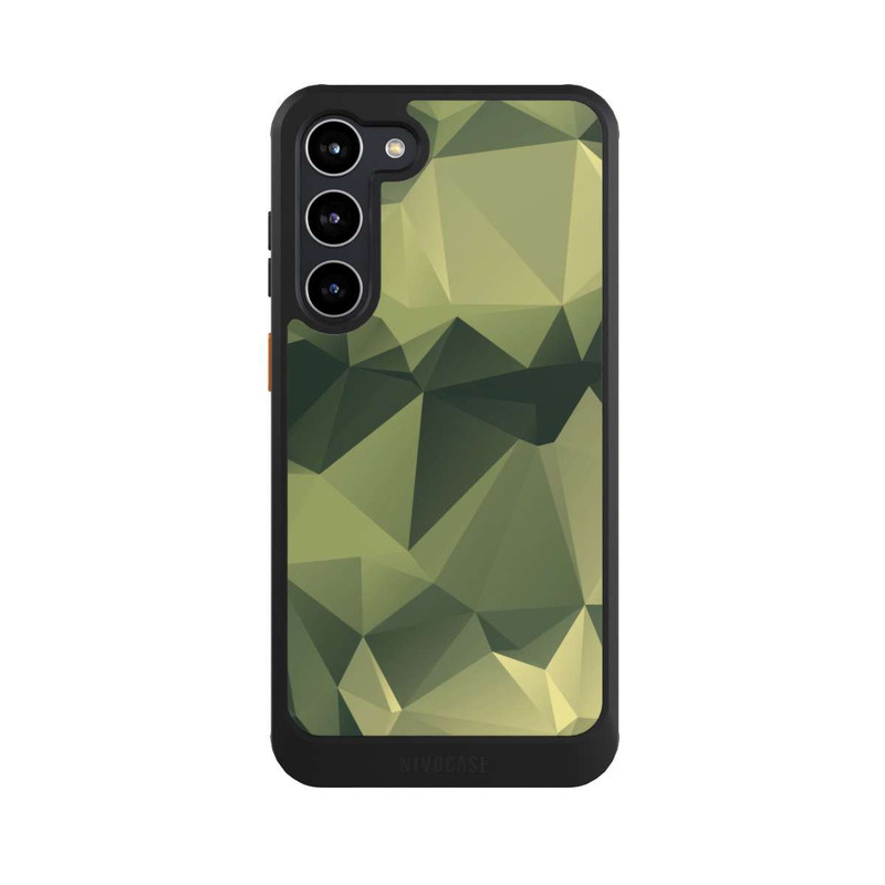 Galaxy S23 + NIVOcore Polygonales Camouflage