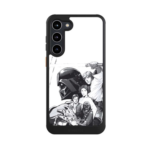 Samsung Galaxy S23+ NIVOcore StarWars Charaktere - Schwarz-Weiß