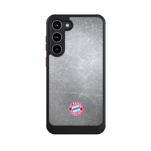 Samsung Galaxy S23+ NIVOcore Klassisches FCB Logo Klein - Bunt auf Metalllook