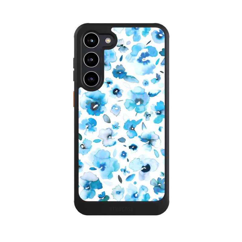 Galaxy S23 + NIVOcore Blue Tropical Flowers