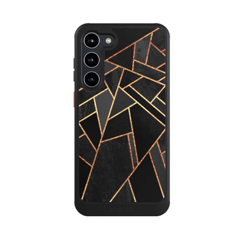 Samsung Galaxy S23+ NIVOcore Schwarze Nacht Gold Druck
