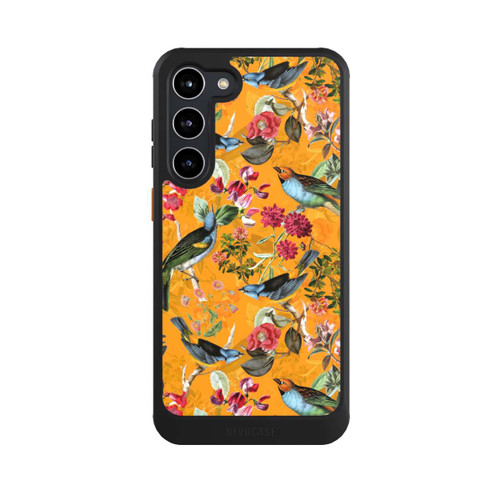Samsung Galaxy S23+ NIVOcore Tapete mit Vögeln und Blumen