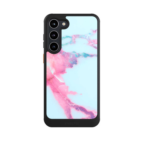Samsung Galaxy S23+ NIVOcore Hellblauer schillernder Adermarmor
