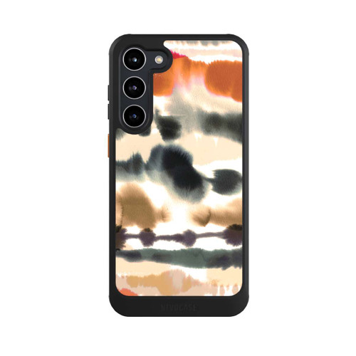 Samsung Galaxy S23+ NIVOcore Weiche nautische Aquarelllinien Orange