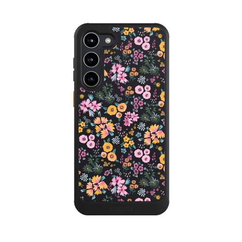 Samsung Galaxy S23+ NIVOcore Kleine bunte Blumen Schwarz 2