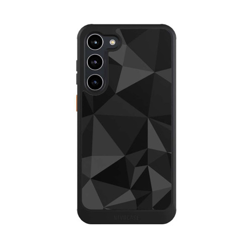 Samsung Galaxy S23+ NIVOcore Polygonmuster schwarz