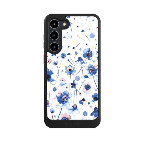 Samsung Galaxy S23+ NIVOcore Watercolor Ink Blue Flowers