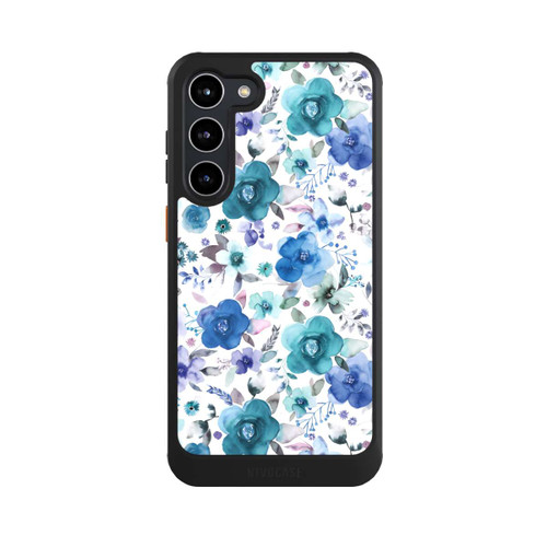 Samsung Galaxy S23+ NIVOcore Winterblumensträuße Blau