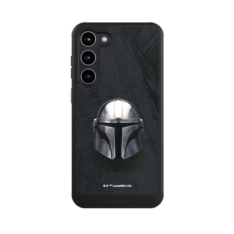 Galaxy S23 + NIVOcore Schwarzer Mandalorianer Helm