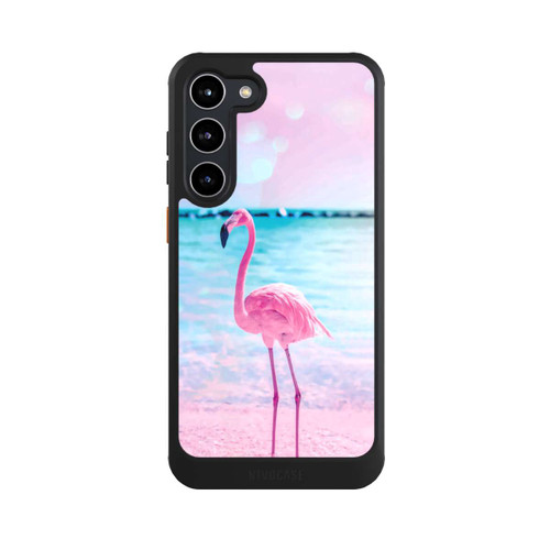 Samsung Galaxy S23+ NIVOcore Pink Flamingo on the beach