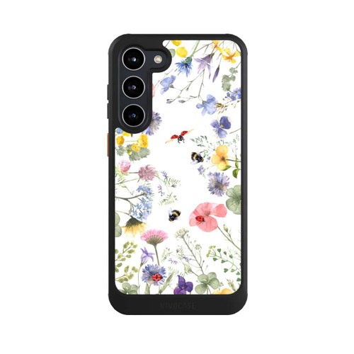 Samsung Galaxy S23+ NIVOcore Bunte Frühlingsblumen und Bienen