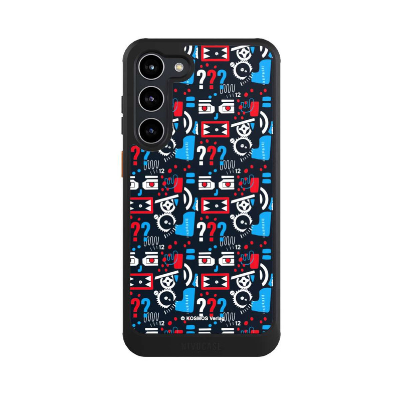 Galaxy S23 + NIVOcore Drei Fragezeichen Wildes Muster