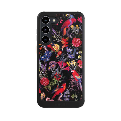 Samsung Galaxy S23+ NIVOcore Dark Flowers and Parrots