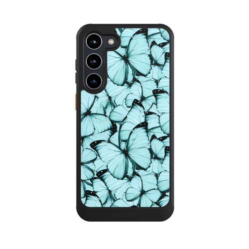 Samsung Galaxy S23+ NIVOcore Teal Schmetterlinge
