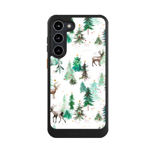 Samsung Galaxy S23+ NIVOcore Hirsche und Winterweihnachtsbäume