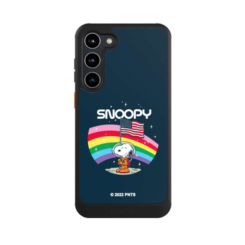 Samsung Galaxy S23+ NIVOcore Snoopy Weltraumreisender Regenbogen