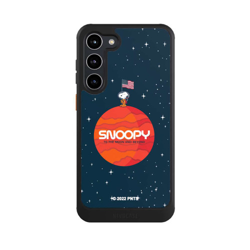 Samsung Galaxy S23+ NIVOcore Snoopy Weltraumreisender Orange