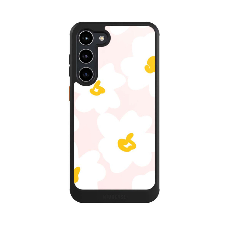 Galaxy S23 + NIVOcore Retro Flower Wall Daisy Apricot