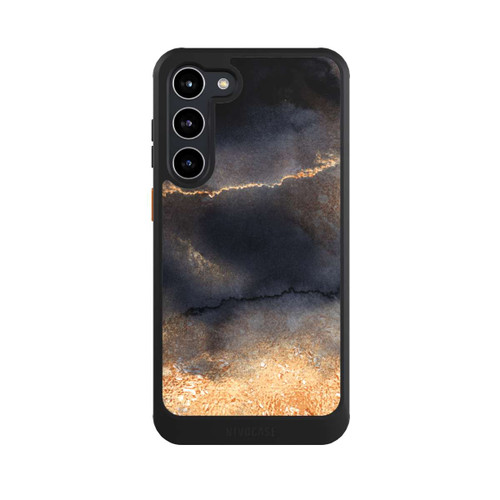Samsung Galaxy S23+ NIVOcore Schwarzer Marmor Goldstaub Look