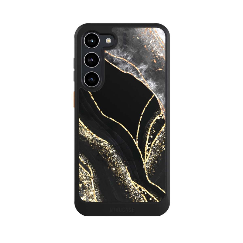 Galaxy S23 + NIVOcore Dark Marble Gold