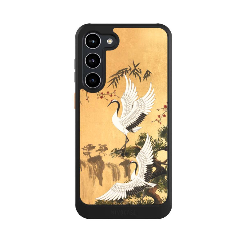 Galaxy S23 + NIVOcore Kraniche Gold Japan 2