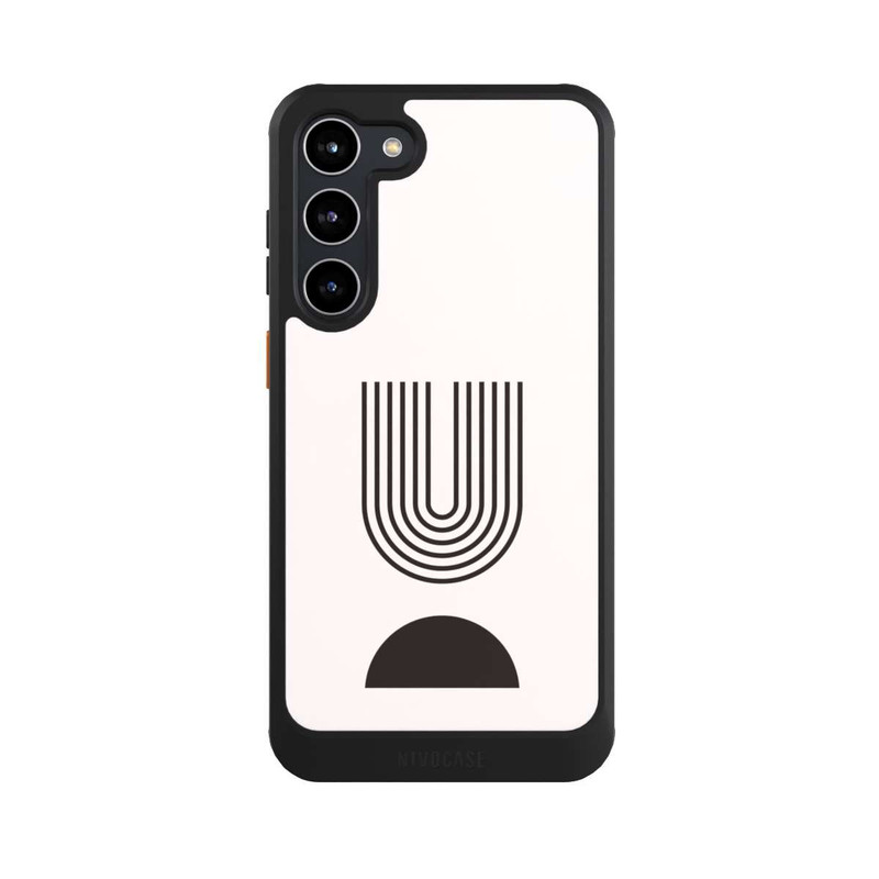 Galaxy S23 + NIVOcore Moderne Kunst Schwarze Linien