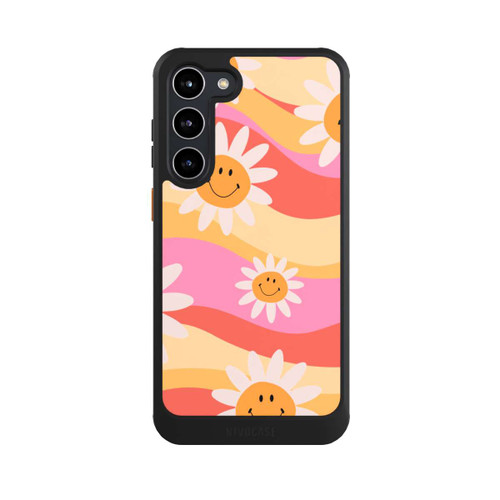 Samsung Galaxy S23+ NIVOcore Retro Smiles Orange Colorful