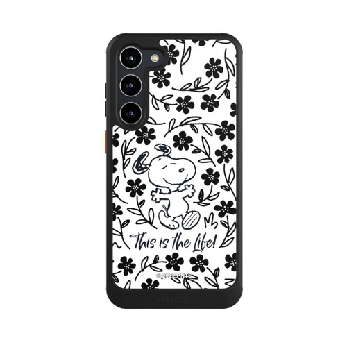 Samsung Galaxy S23+ NIVOcore Snoopy schwarz und weiß This Is The Life
