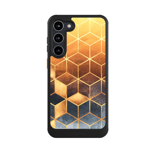 Samsung Galaxy S23+ NIVOcore Golden Gradient Cubes