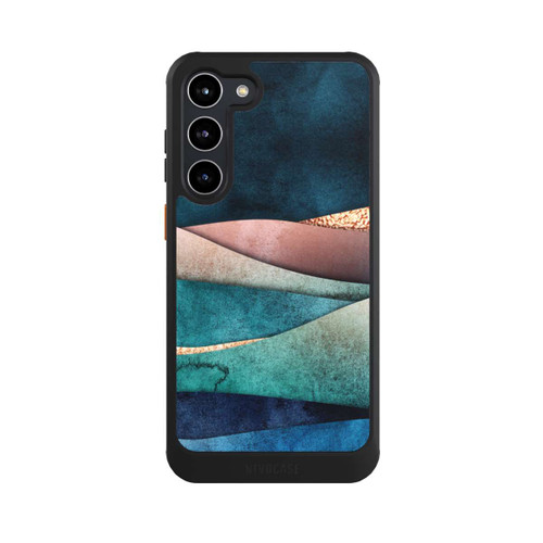 Samsung Galaxy S23+ NIVOcore Blau-Goldene Wellen