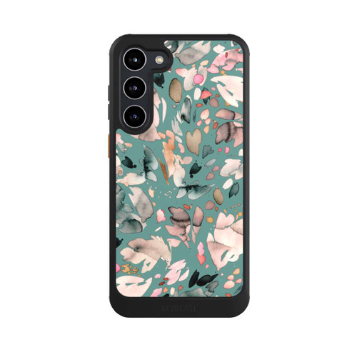 Samsung Galaxy S23+ NIVOcore Abstrakte Blumenblätter grün