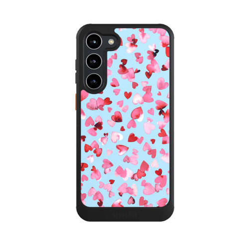 Samsung Galaxy S23+ NIVOcore Valentinstagsherzen in rosa blau
