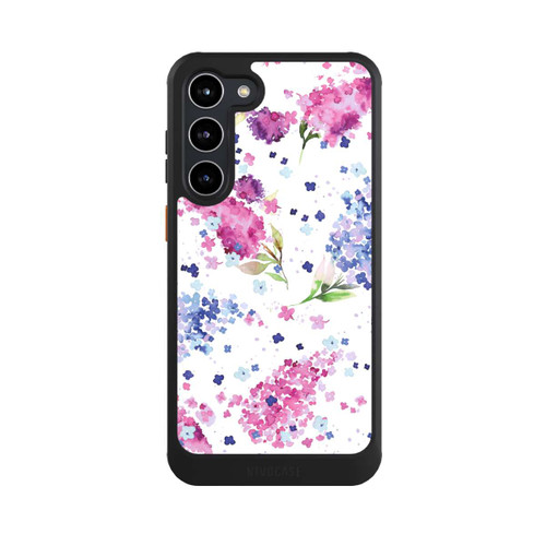 Samsung Galaxy S23+ NIVOcore Hortensien Lila und Rosa Blumen