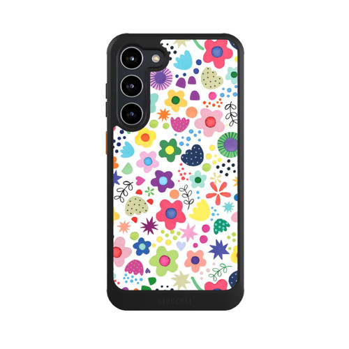 Samsung Galaxy S23+ NIVOcore Psychedelische Blumen bunt