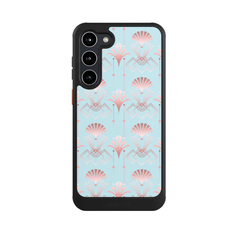 Galaxy S23 + NIVOcore Art Deco Rose Gold Elegance Blue