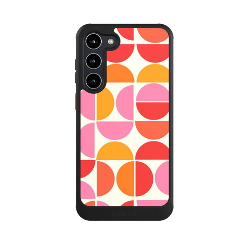 Samsung Galaxy S23+ NIVOcore Retro Trend Muster Orange
