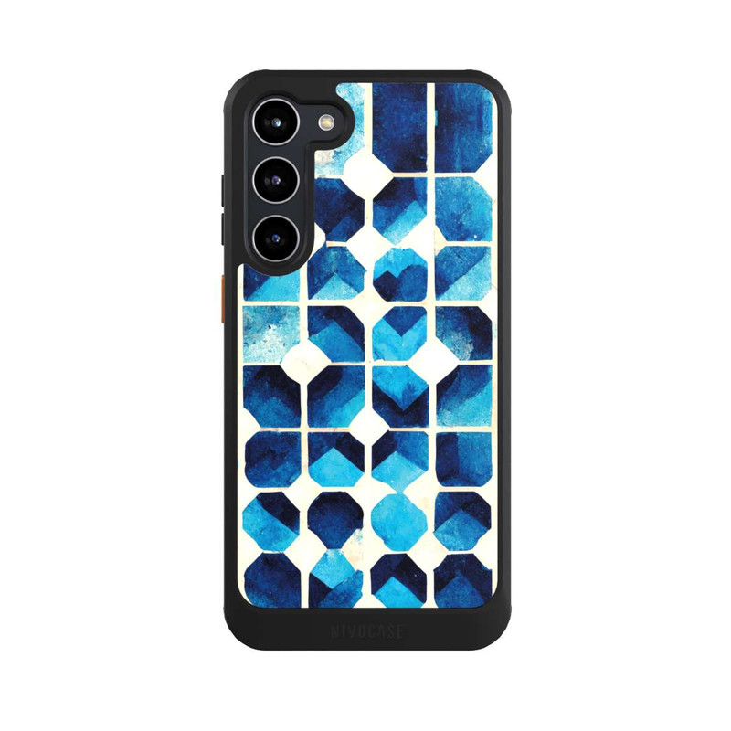 Galaxy S23 + NIVOcore Blaues Muster