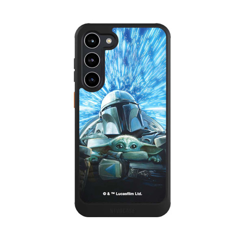 Samsung Galaxy S23+ NIVOcore Grogu and Mando Flying Blue