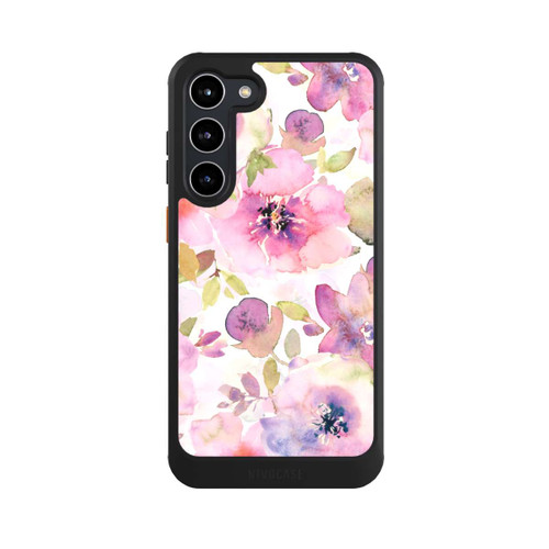 Samsung Galaxy S23+ NIVOcore Tapete mit rosa Blumen